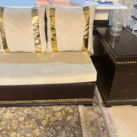 مبل دونفره با کنسول و دسته وبوفه