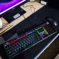 کیبورد F 2058 مکانیکال سویچ آبی|قطعات و لوازم جانبی رایانه|نیشابور, دارایی|دیوار