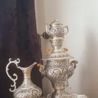 سماور قلمزنی آب نقره