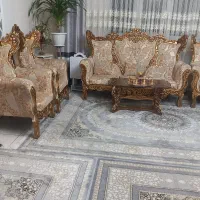 یک سرویس مبل سلطنتی در حد نو میباشد ۹نفره|مبلمان خانگی و میز عسلی|اندیشه, اندیشه فاز ۲|دیوار