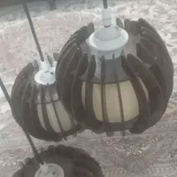 لوستر سه تایی|لوستر و چراغ آویز|کاشان, |دیوار