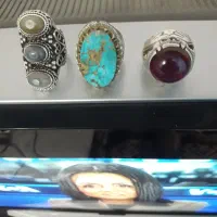 یاقوت به وزن ۳۶ گرم و انگشتر سه نگین|جواهرات|اصفهان, باب الدشت|دیوار