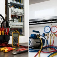 برقکار ساختمان وسرویس کولر اسپیلیت شبانه روزی