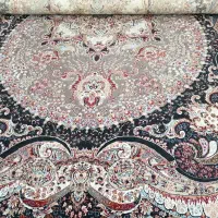 باسلام . یک تخته فرش2 1 متری زمینه سورمه ای