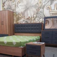 تخت عرض ۱۶۰ کلاسیک چراغ دار|تخت و سرویس خواب|الوند, |دیوار