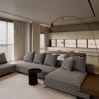 طراحی 3d کابینت آشپزخانه