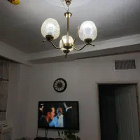 دوعدد لوستر سه شعله ویک عدد چوبی تک شعله