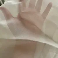 پرده حریر سفید مناسب پنجره 4 متری