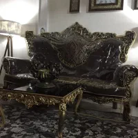 مبل سلطنتی پرمنبت شاهانه۹نفره همراه میز|مبلمان خانگی و میز عسلی|اصفهان, قهجاورستان|دیوار