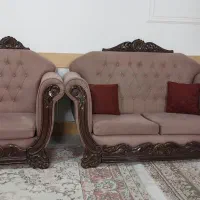 مبلمان هفت نفره بسیار شیک با میز وسط و عسلی|مبلمان خانگی و میز عسلی|دامغان, |دیوار