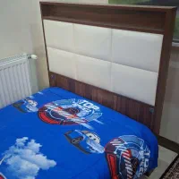 تخت خواب یک نفره همراه تشک طبی فنری