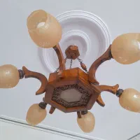 لوستر چوبی ۶ شاخه