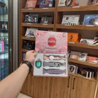 ساعت هوشمندطرح اپل اولترا مینی*پک دخترانه صورتی*