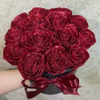 باکس گل رز روبانی زرشکی|گل مصنوعی|تبریز, |دیوار