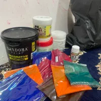 رنگ و وسایل لازم برای تکسچر و اسکالیپچر