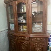 پوفه منبت کاری  میز تلویزیون