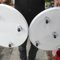 گلدان فلزی تک و عمده استوانه و باکس تخلیه آب و چرخ|گل و گیاه طبیعی|تهران, جنتآباد شمالی|دیوار