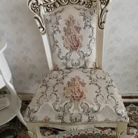 مبل سلطنتی نه نفره رنگ صدفی بفروش میرسد|مبلمان خانگی و میز عسلی|اقبالیه, |دیوار