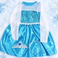 لباس پرنسسی آبی دخترانه