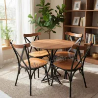 صندلی تونت فلز باچوب ، رستورانی ، کافی شاپ ، کافه