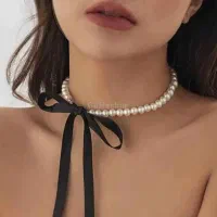 انواع گردنبند های مرواریدی تک به قیمت عمده