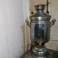 سماور گازی قهوه‌خانه‌ای ۲۰ لیتری برنجی اصل