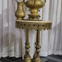 سماوربرنجی ومیز|صنایع دستی و سایر لوازم تزئینی|مشهد, همت آباد|دیوار