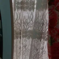 پرده همراه والان و میل پرده ها|پرده، رانر، رومیزی|محمدیه-قزوین, |دیوار