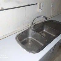سینک و صفحه ام دی اف و شیر اهرمی