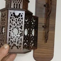 جا شمعی آویز چوبی|مجسمه، تندیس، ماکت|تهران, شمیران‌نو|دیوار