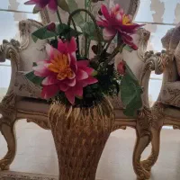 گلدان با گل مرداب شاخه گل رز مصنوعی هدیه روز مادر|گل مصنوعی|مشهد, چهارچشمه|دیوار