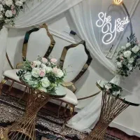 گل آرایی اجاره وسایل بله برون  باکس شیشه ای