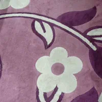 فرش گل برجسته صورتی بنفش سفید|فرش|تهران, دژکام|دیوار