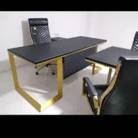 میزکارریاست/صندلی جکدار/مبلمان نیم ست چرم پیشخوان|دفتر کار|کرج, گلشهر|دیوار