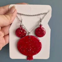 ست گردنبند و گوشواره خاص تک به قیمت عمده