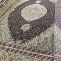 (فرش حق زاده)جفت۹متری۵۰رج طرح ماهی گل ابریشم|فرش|تبریز, |دیوار