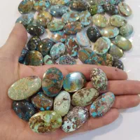 نگین فیروزه نیشابوری بسیار درشت باب گردنی