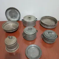 قوری وجام روسی ظروف برنجی قدیمی