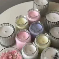 شمع های معطرجار ،فروش عمده،رنگبندی شمع قلمی