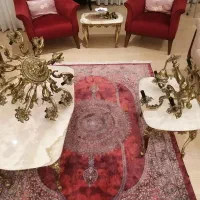 2 عدد لوستر 10 و 6 شاخه برنز قدیمی|لوستر و چراغ آویز|کرج, جهانشهر|دیوار