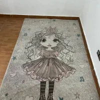 فرش دخترانه کاملا در حد نو|فرش|فومن, |دیوار