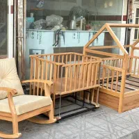 سرویس مونته‌سوری/ تخت کودک و نوزاد|تخت و سرویس خواب|ابهر, |دیوار