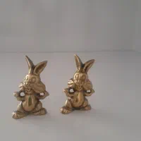 گربه وخرگوش برنز|مجسمه، تندیس، ماکت|کرمانشاه, |دیوار