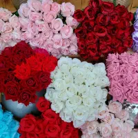 *تولید وپخش گل رز مصنوعی قابل شستشو*|گل مصنوعی|سیاهکل, |دیوار