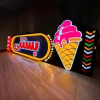 تابلو چلنیوم استیل حروف برجسته تابلو سازی|فروشگاه و مغازه|قم, چهل درخت‎|دیوار