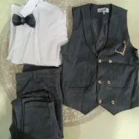 جلیقه و شلوار همراه پیراهن وپاپیون