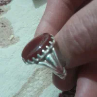 انگشتر عقیق و رکاب نقره|جواهرات|پیشوا, |دیوار