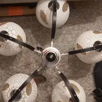 لوستر 5 شاخه بهمراه چراغ دیواری