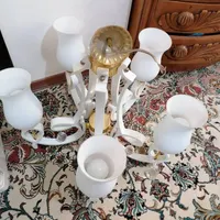 لوستر 5شعله نو|لوستر و چراغ آویز|شیراز, چوگیاه‎|دیوار