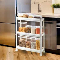 ترولی پلاستیکی سه طبقه|آبچکان و نظمدهنده ظروف|تهران, تهرانپارس غربی|دیوار